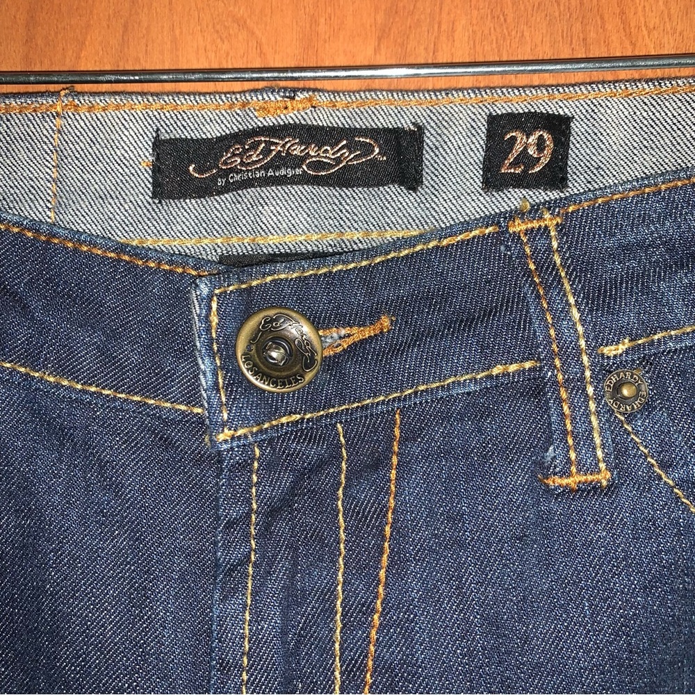 Ed Hardy Denim with Skull Embroidery - Picture 7 of 13